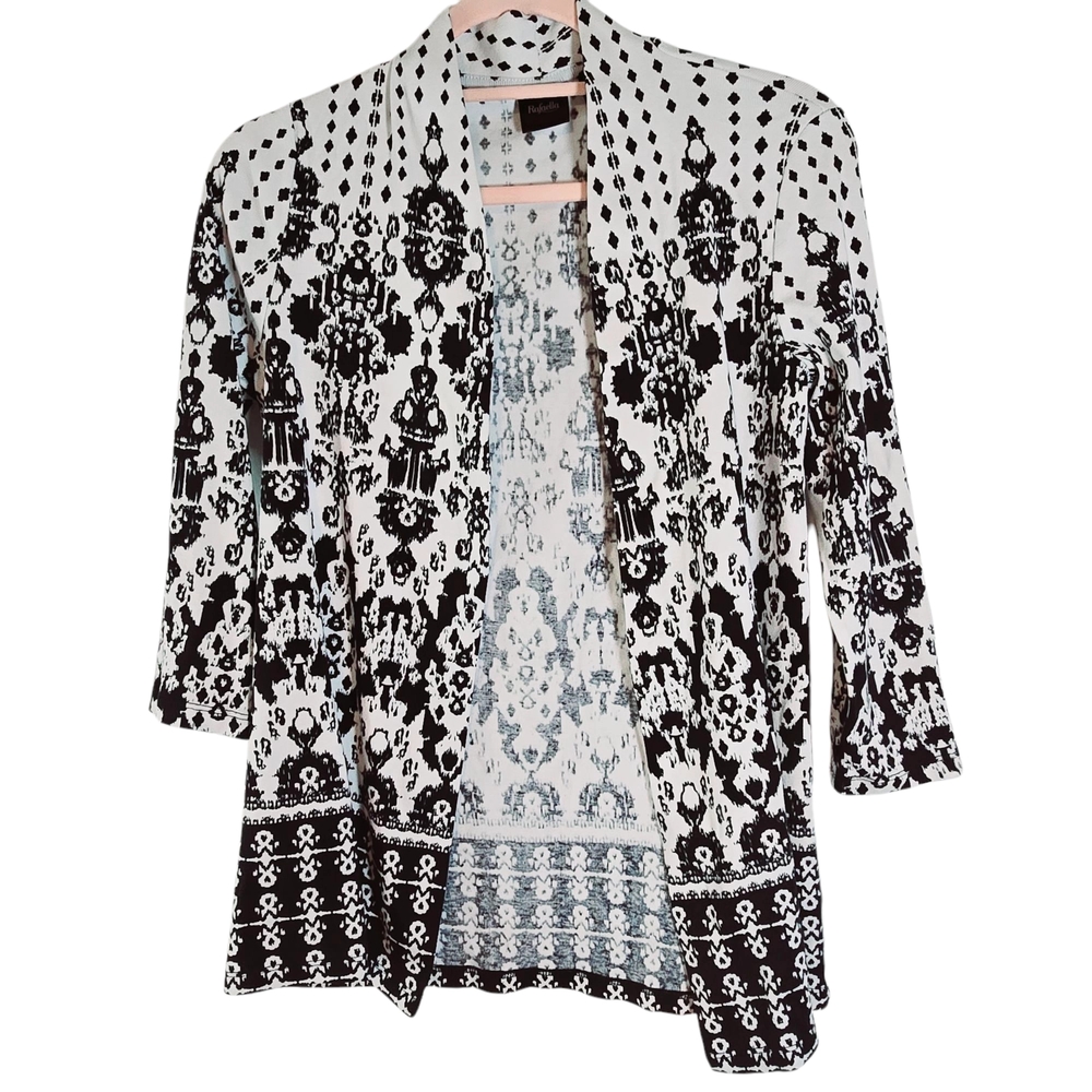 Black and White Patterned Cardigan